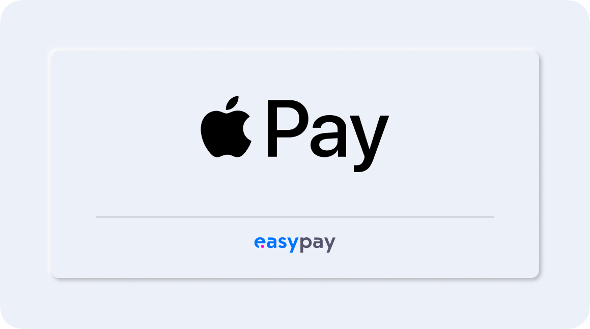 banner easypay - meio de pagamento apple pay
